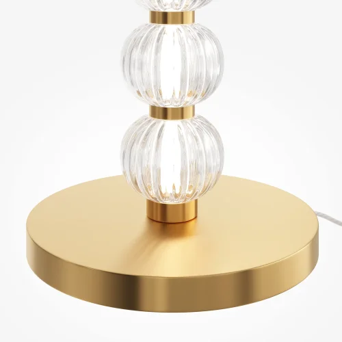 Торшер LED Amulet MOD555FL-L23G3K Maytoni прозрачный на 1 лампу, основание золотое в стиле современный арт-деко фото 5