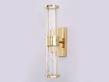 Бра 10272/A gold Newport прозрачный 2 лампы, основание золотое в стиле современный 
