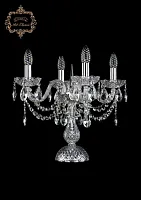 Настольная лампа 12.12.4.141-37.Cr.Sp Bohemia Art Classic прозрачная 4 лампы, основание хром металл в стиле классический 