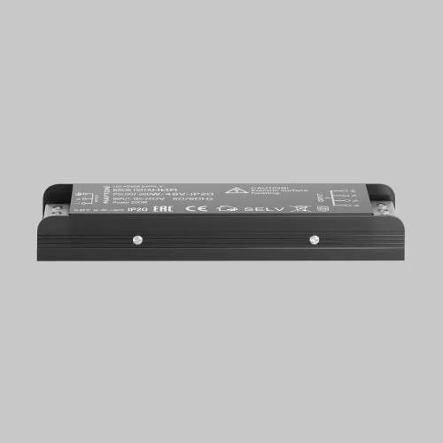 Блок питания 48V 200Вт IP20 Power Supply Magnetic PSL007-200W-48V-IP20 Maytoni чёрный в стиле хай-тек современный для светильников серии Power Supply Magnetic магнитный s35 gravity магнитная radity радиусная магнитная exility тонкая магнитная фото 4
