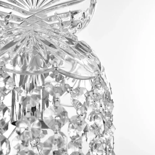 Светильник подвесной 14781P/11 Ni R Bohemia Ivele Crystal прозрачный 1 лампа, основание никель в стиле классический r фото 3