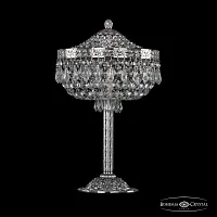 Настольная лампа 19271L6/25IV Ni Bohemia Ivele Crystal прозрачная 3 лампы, основание никель металл в стиле классический sp