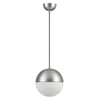 Светильник подвесной Pinga 4959/1A Odeon Light белый 1 лампа, основание матовое никель в стиле современный шар