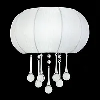 Бра Preferita SL350.051.02 ST-Luce белый на 2 лампы, основание хром в стиле арт-деко современный 