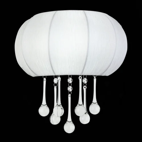 Бра Preferita SL350.051.02 ST-Luce белый на 2 лампы, основание хром в стиле арт-деко современный 