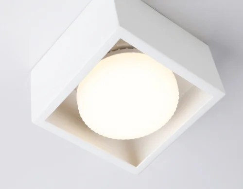 Светильник накладной TN70825 Ambrella light белый 1 лампа, основание белое в стиле современный хай-тек круглый фото 6