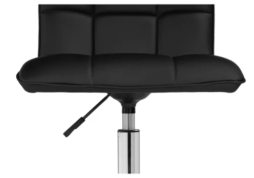 Компьютерное кресло Квадро экокожа чёрная / хром 539656 Woodville, чёрный/искусственная кожа, ножки/металл/хром, размеры - *960***420*570 фото 8