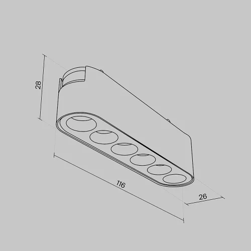 Трековый светильник LED Magnetic track system Radity TR082-1-6W4K-M-B Maytoni чёрный для шинопроводов серии Magnetic track system Radity чёрный фото 7
