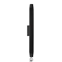 Настенный светильник LED уличный Jug 7141/12WL Odeon Light уличный IP65 чёрный на 1 лампу, плафон чёрный в стиле современный хай-тек LED