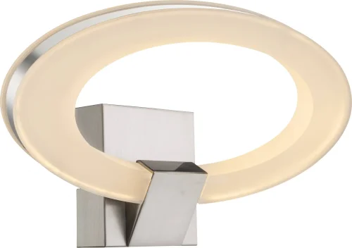 Бра 67063WN Globo белый серый на 1 лампу, основание хром в стиле хай-тек 