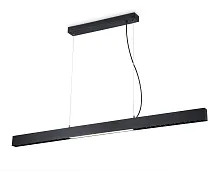 Светильник подвесной LED FL5966 Ambrella light чёрный 1 лампа, основание чёрное в стиле современный хай-тек линейный
