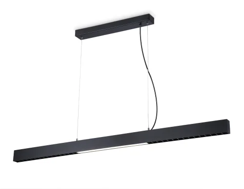 Светильник подвесной LED FL5966 Ambrella light чёрный 1 лампа, основание чёрное в стиле современный хай-тек линейный