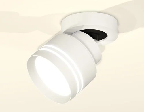 Светильник накладной XM8101026 Ambrella light белый 1 лампа, основание белое в стиле хай-тек круглый фото 3