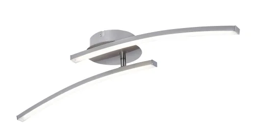 Светильник потолочный LED Tansy 67098-12 Globo матовый никель 1 лампа, основание матовое никель в стиле модерн хай-тек 