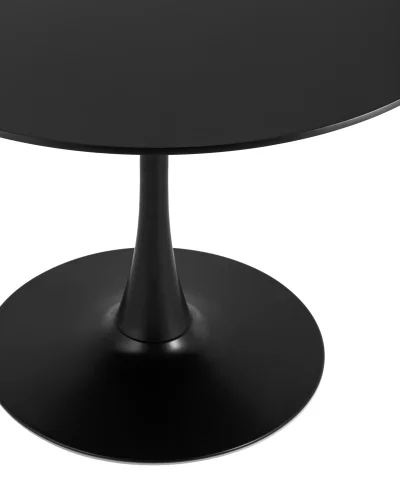 Стол Tulip, 100х100, черный УТ000036059 Stool Group столешница чёрная из мдф фото 4