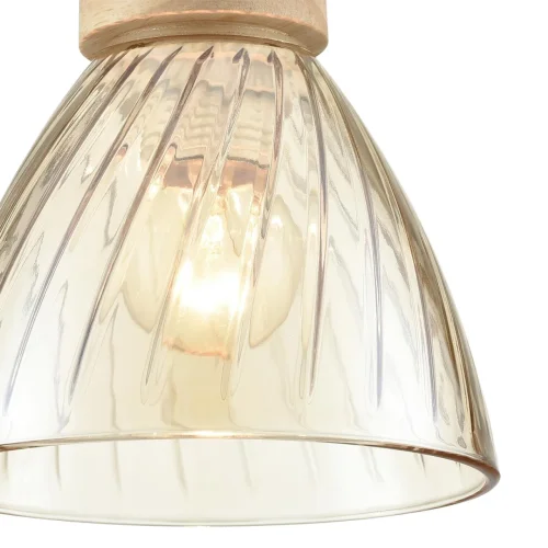 Светильник подвесной Mirabela 8051/1A Lumion янтарный на 1 лампу, основание бежевое в стиле скандинавский фото 7