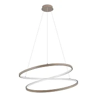 Светильник подвесной LED Ruotale 901141 Eglo бежевый на 1 лампу, основание бежевое в стиле хай-тек современный кольца