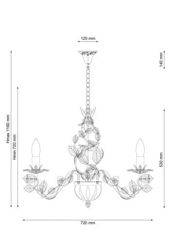 Люстра подвесная Fiori di rose 185.8 Lucia Tucci без плафона на 8 ламп, основание белое разноцветное в стиле флористика прованс фото 2 Люстра подвесная Fiori di rose 185.8 Lucia Tucci без плафона на 8 ламп, основание белое разноцветное в стиле флористика прованс фото 2
