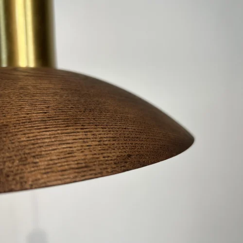 Светильник подвесной WOOD Dark brown 219479-26 ImperiumLoft коричневый 1 лампа, основание латунь в стиле скандинавский  фото 11