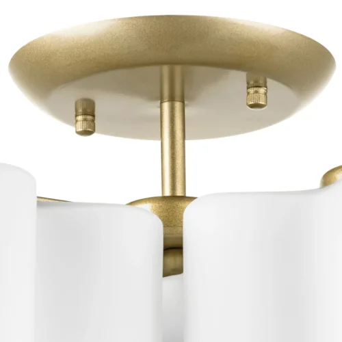 Люстра потолочная Nubi 802033 Lightstar белая на 3 лампы, основание бежевое в стиле современный арт-деко  фото 2