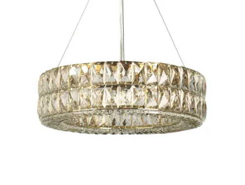 Люстра подвесная 10124+4/S gold Newport прозрачная на 8 ламп, основание золотое в стиле современный  фото 2