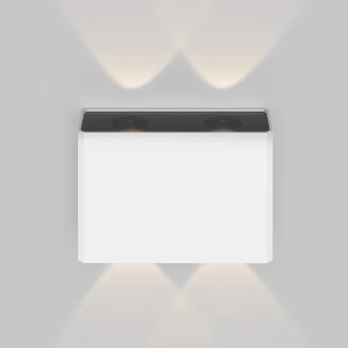 Настенный светильник LED Show O433WL-L4W3K Maytoni уличный IP54 белый 1 лампа, плафон белый в стиле хай-тек современный LED фото 5