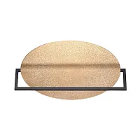 Бра LED Next 7016/20WL Odeon Light золотой на 1 лампу, основание чёрное в стиле современный хай-тек отражённый свет