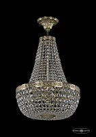 Люстра потолочная хрустальная 19111/H2/35IV G Bohemia Ivele Crystal прозрачная на 6 ламп, основание золотое в стиле классический sp