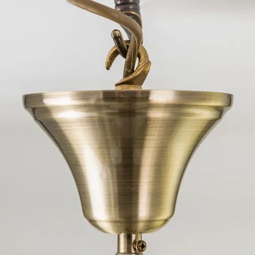 Люстра подвесная Кремона CL406153 Citilux белая на 5 ламп, основание бронзовое в стиле классический  фото 6