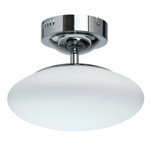 Светильник потолочный LED Эрида 706010201 DeMarkt белый 1 лампа, основание хром в стиле современный 
