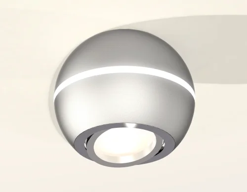 Светильник накладной Techno Spot XS XS1103011 Ambrella light серебряный 1 лампа, основание серебряное в стиле хай-тек модерн круглый фото 2