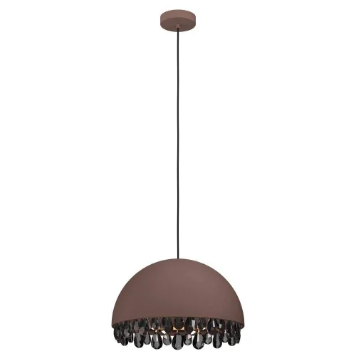 Светильник подвесной Gaetano 2 39948 Eglo коричневый на 1 лампу, основание коричневое в стиле современный Светильник подвесной Gaetano 2 39948 Eglo коричневый на 1 лампу, основание коричневое в стиле современный