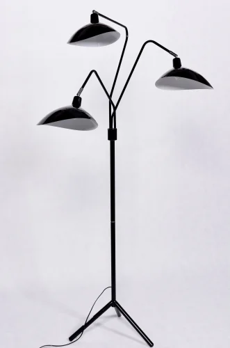 Торшер Adarrio LDF 511-3 BK Lumina Deco  чёрный 3 лампы, основание чёрное в стиле современный
 фото 4