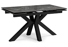 Керамический стол Бронхольм 140(200)х80х77 baolai / черный 588062 Woodville столешница серая из керамика