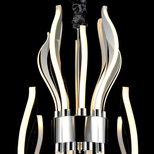 Люстра подвесная LED  VERSAILLES 5561 Mantra хром на 1 лампа, основание хром чёрное в стиле современный хай-тек минимализм  фото 6