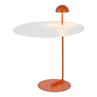 Торшер LED Boise LSP-0916 Lussole со столиком оранжевый 1 лампа, основание оранжевое в стиле лофт хай-тек
