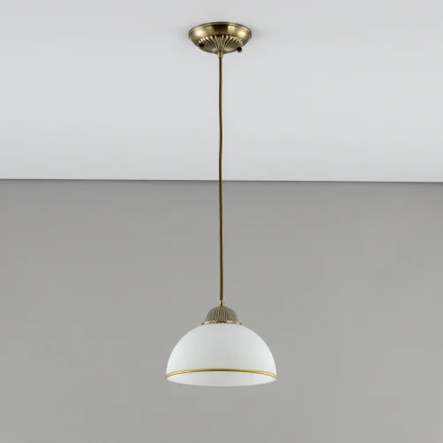 Светильник подвесной Адриана CL405113 Citilux белый 1 лампа, основание бронзовое в стиле классический  фото 6