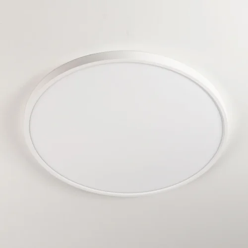 Светильник потолочный LED Бейсик CL738400V Citilux белый 1 лампа, основание белое в стиле хай-тек современный  фото 2