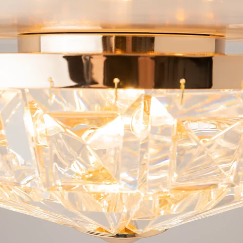 Люстра потолочная Facet MOD094CL-04G Maytoni прозрачная на 4 лампы, основание золотое в стиле классический фото 9