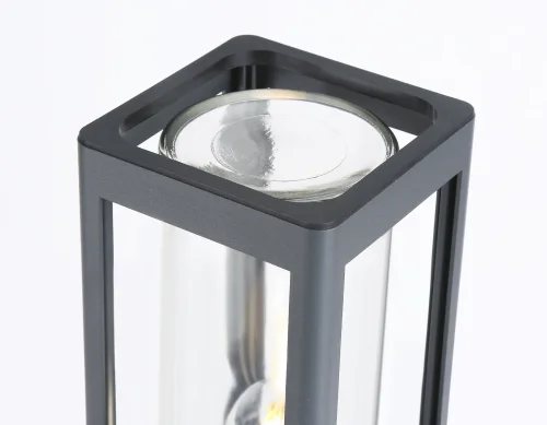 Парковый светильник ST2409 Ambrella light уличный IP54 серый 1 лампа, плафон прозрачный в стиле хай-тек современный E27 фото 3