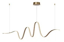 Светильник подвесной LED Lambada 52401/34/02 Lucide латунь матовый золото на 1 лампу, основание латунь матовое золото в стиле современный линейный