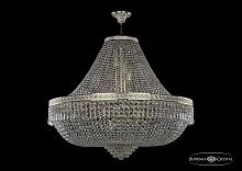 Люстра потолочная хрустальная 19271/H1/100IV GW Bohemia Ivele Crystal прозрачная на 26 ламп, основание золотое в стиле классический sp