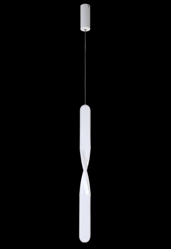 Светильник подвесной LED CLT 034C600 WH Crystal Lux белый 1 лампа, основание белое в стиле современный трубочки