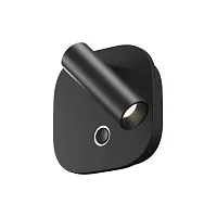 Бра с выключателем LED Ego C175WL-9W-2.7-4K-B Maytoni чёрный на 1 лампу, основание чёрное в стиле современный хай-тек для чтения