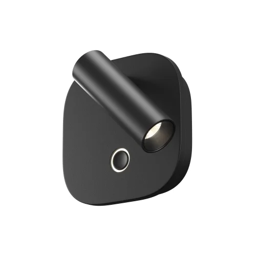 Бра с выключателем LED Ego C175WL-9W-2.7-4K-B Maytoni чёрный на 1 лампу, основание чёрное в стиле современный хай-тек для чтения