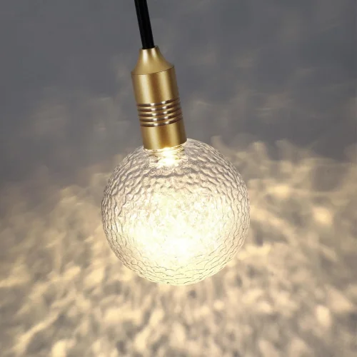 Ландшафтный светильник LED Dande 7121/2GLA Odeon Light уличный IP65 чёрный на 1 лампу, плафон прозрачный в стиле хай-тек LED фото 3