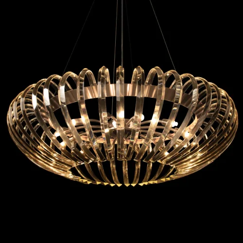Люстра подвесная хрустальная Dakota 10300/800 French gold LOFT IT прозрачная на 12 ламп, основание золотое в стиле современный  фото 6