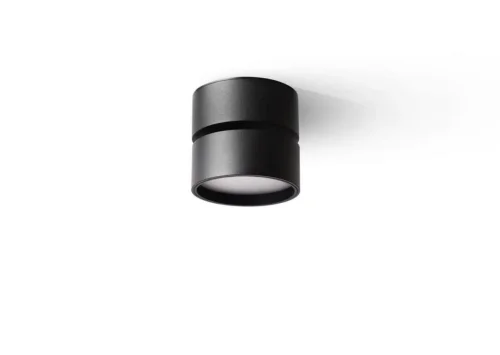Светильник накладной LED Lenno OML-101319-12 Omnilux чёрный 1 лампа, основание чёрное в стиле хай-тек круглый