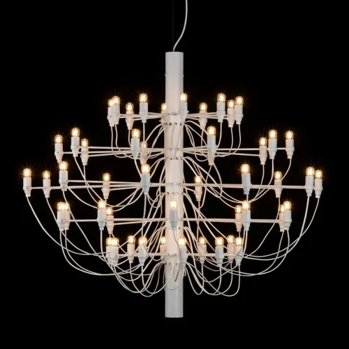 Люстра подвесная Gino 10196/1000 White LOFT IT без плафона на 50 ламп, основание белое в стиле современный фото 4
