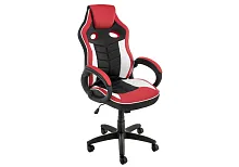 Компьютерное кресло Anis черное / красное / белое 11324 Woodville, красный чёрный/искусственная кожа, ножки/пластик/чёрный, размеры - *1210***620*670